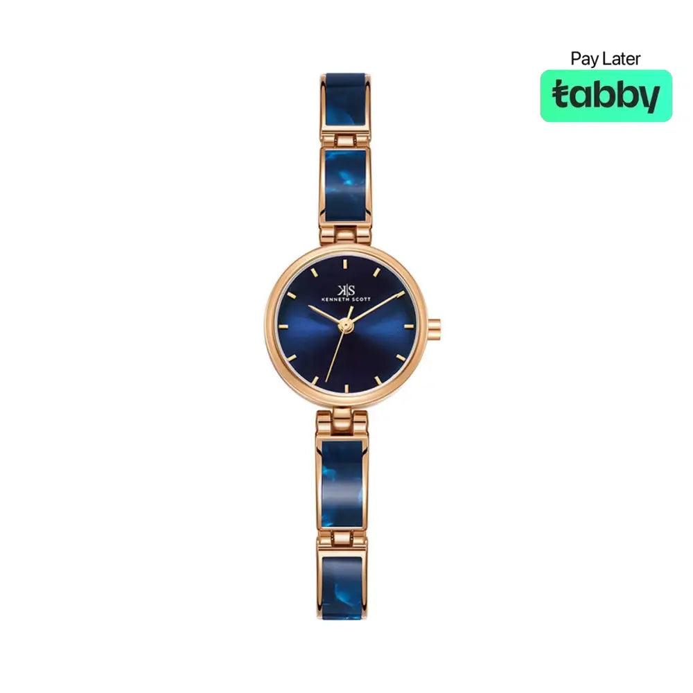 Kenneth Scott Women’s Rose Gold Dial Analog Watch - K24502-RCNN
