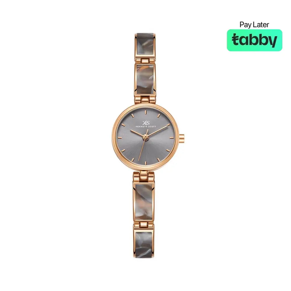 Kenneth Scott Women’s Rose Gold Dial Analog Watch - K24502-RCXX