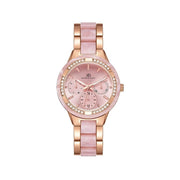 Kenneth Scott Women's Multi Function Pink Dial Watch - K24604-RCPP