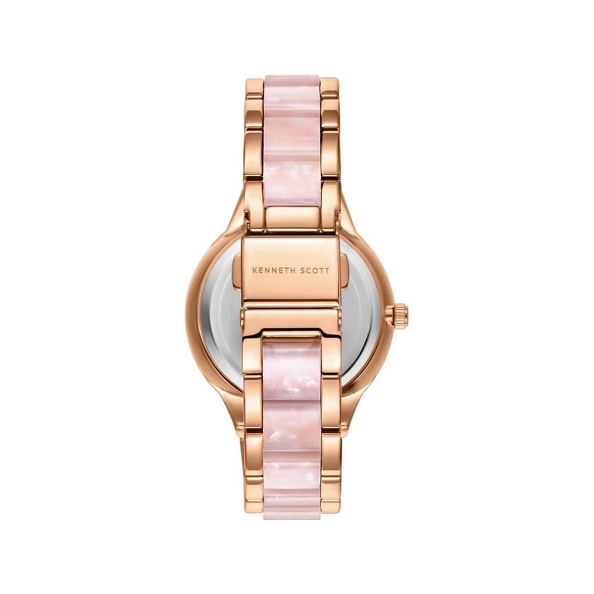 Kenneth Scott Women's Multi Function Pink Dial Watch - K24604-RCPP