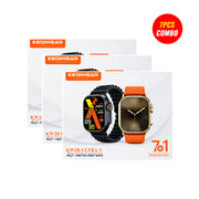 Keqiwear Smartwatch KW28 Ultra 3 with 7 Strap (7 Pcs Combo Bundle)