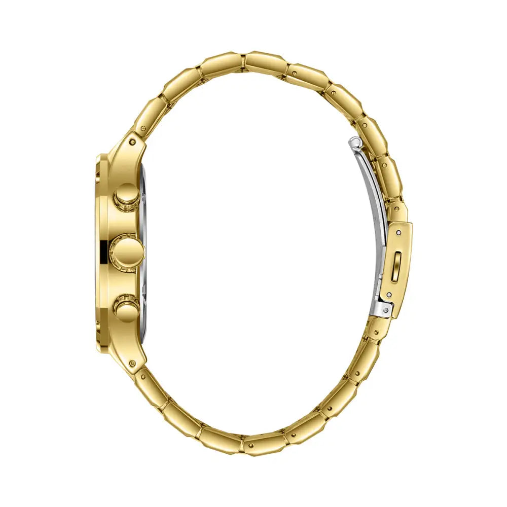 Lee Cooper Gents Multifunction Gold Case Gold Metal Band Silver Dial LC08146.130