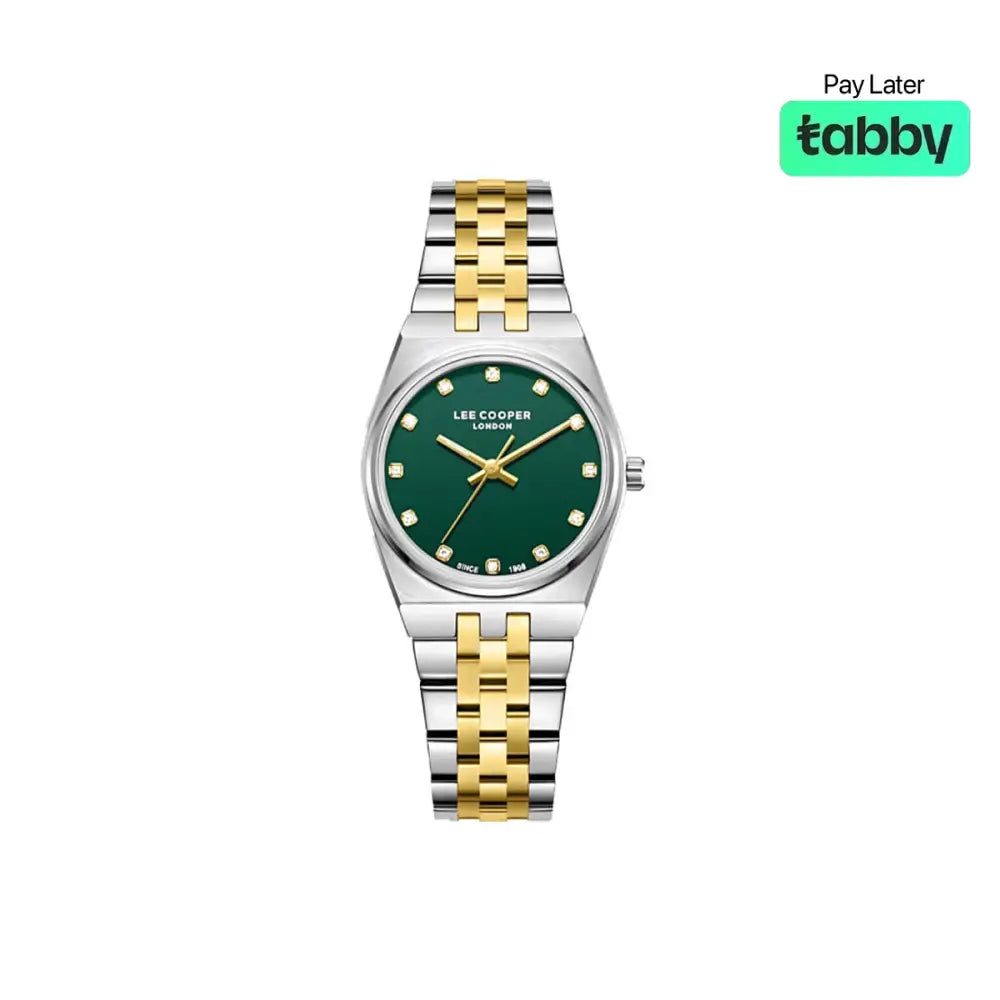 Lee Cooper Women’s Analog Dark Green Dial Watch - LC08204.270