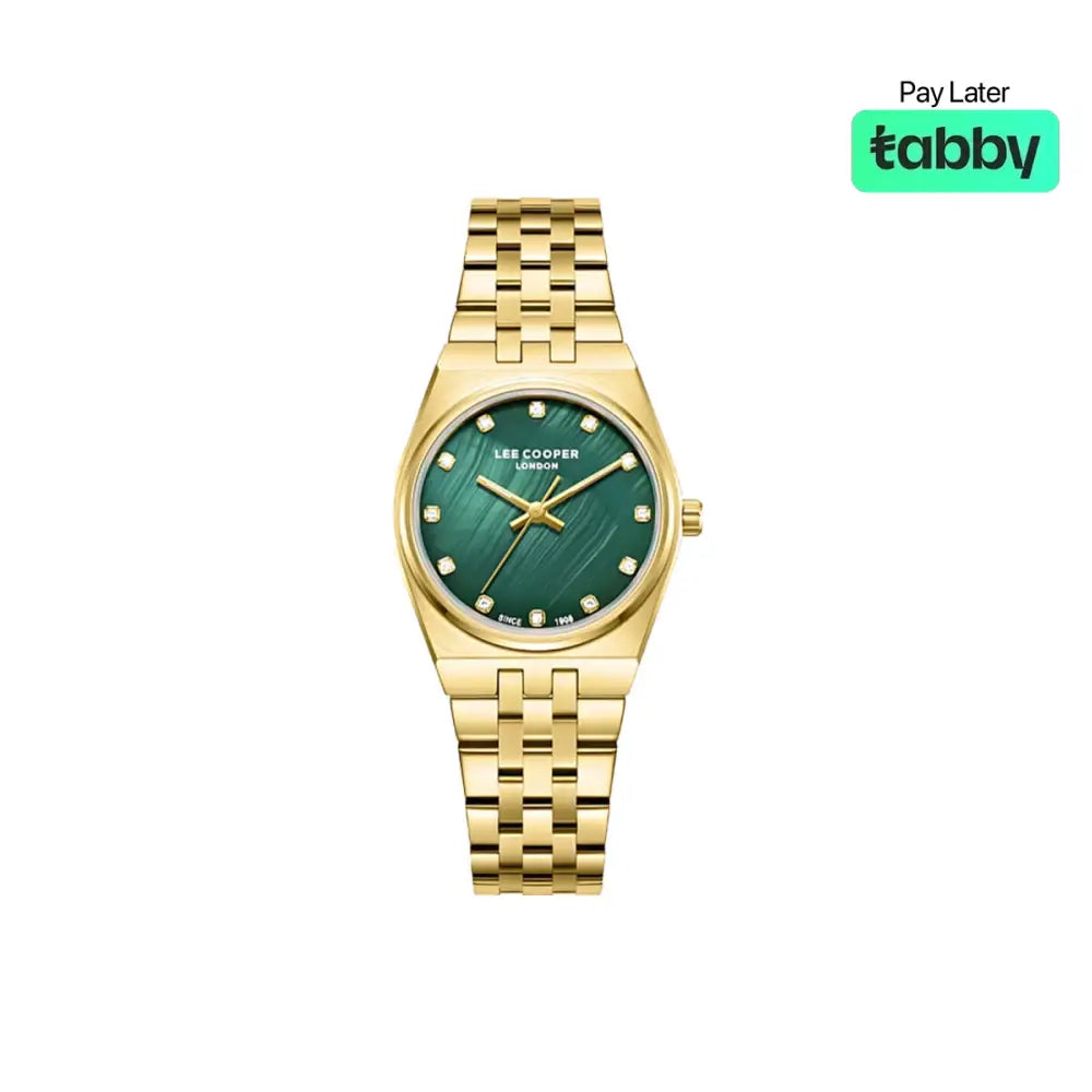 Lee Cooper Women’s Analog Green MOP Dial Watch - LC08204.170
