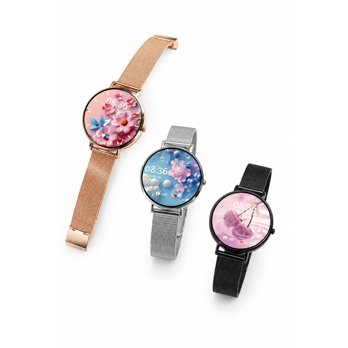 Telzeal Lola 6 Ladies Smartwatch with 3 Straps