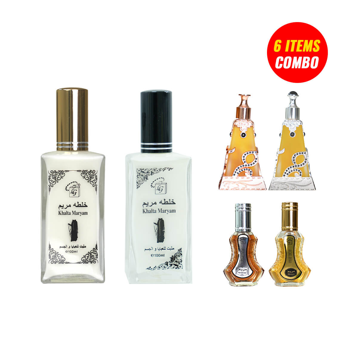 Maryam Perfume 6 PCS Combo Bundle