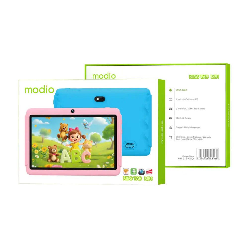 Modio Kids Tab M81 6GB RAM + 256GB Memory