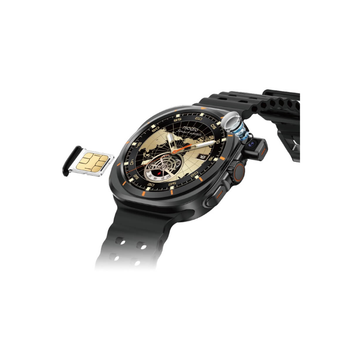 Modio Smartwatch SM05 with SIM + Camera (3 Strap)