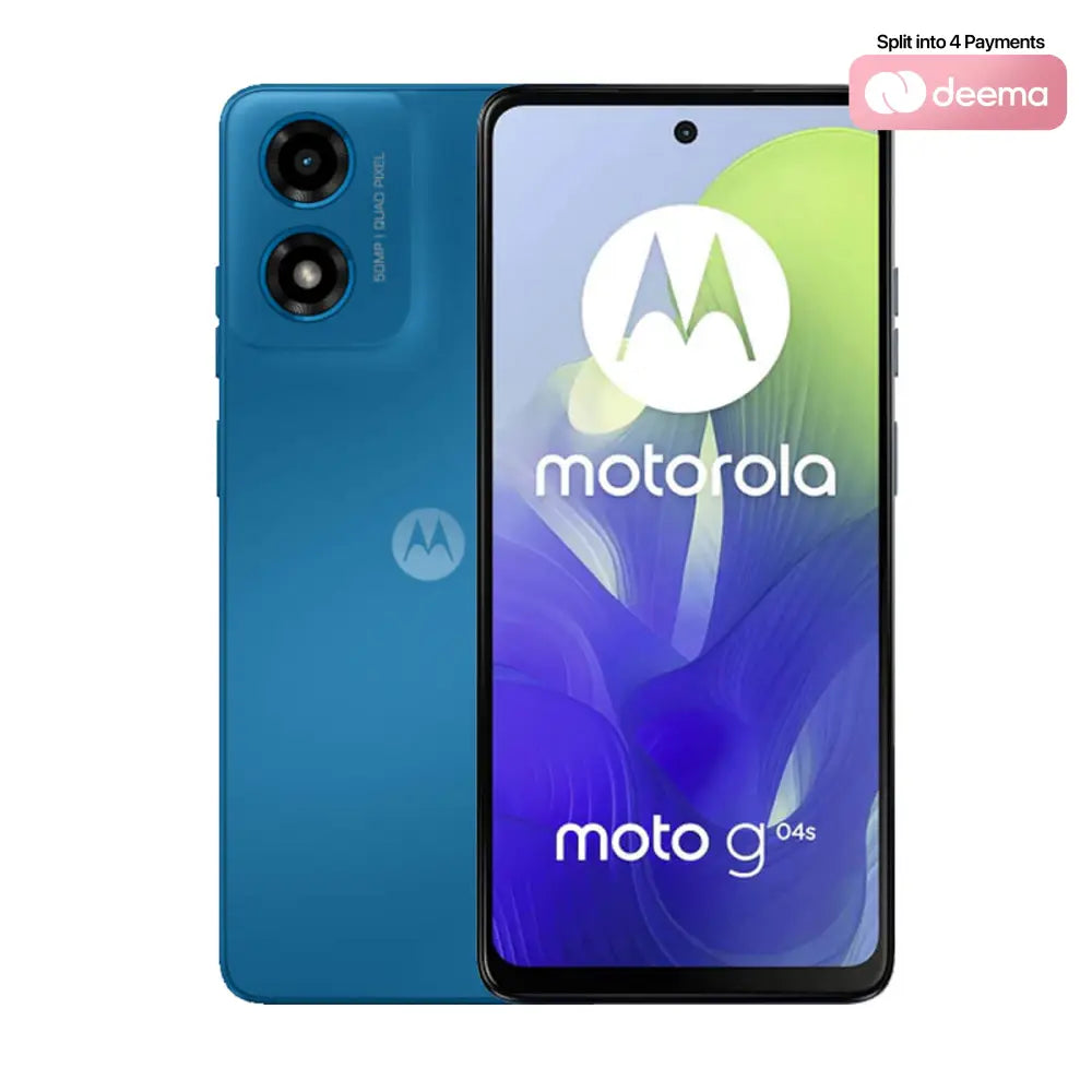 Motorola Moto G04s (8GB RAM (4 + 4)+ 64GB Memory) - Satin Blue