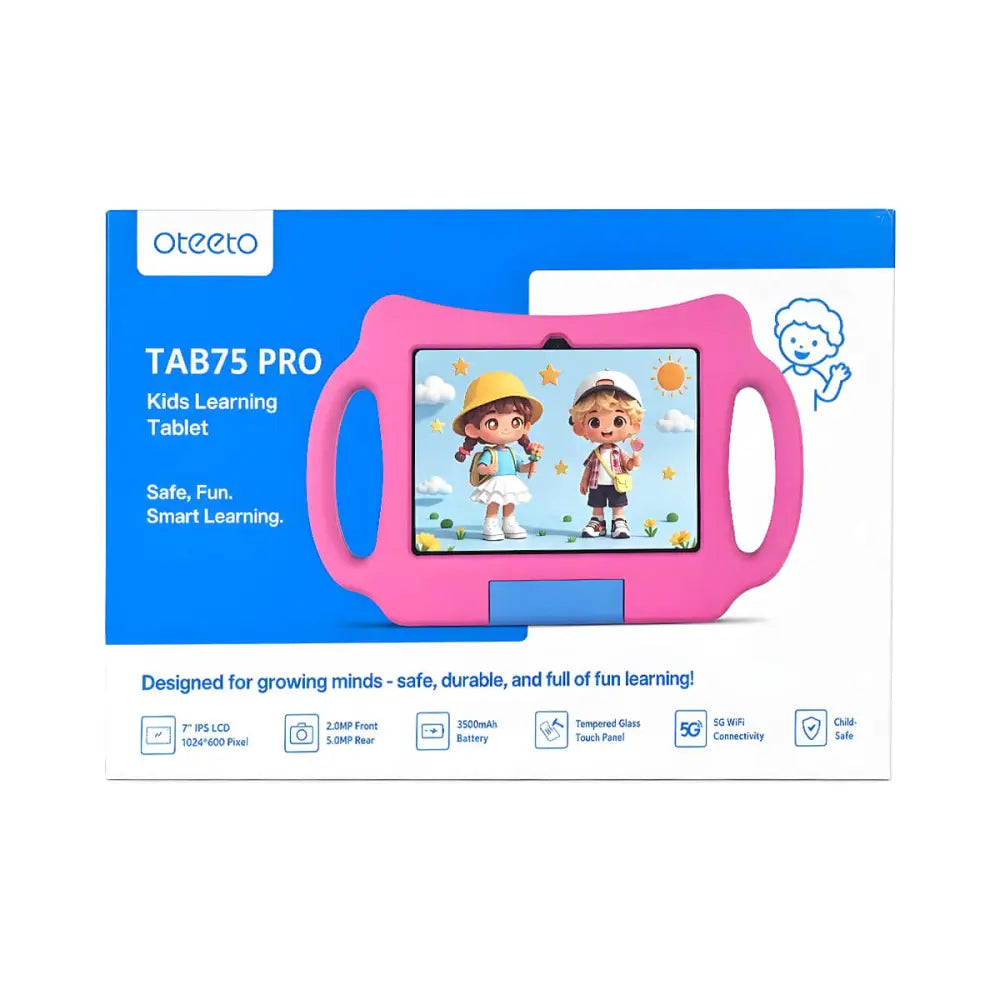 Oteeto Kids Tab 75 Pro 8GB RAM + 256GB Memory