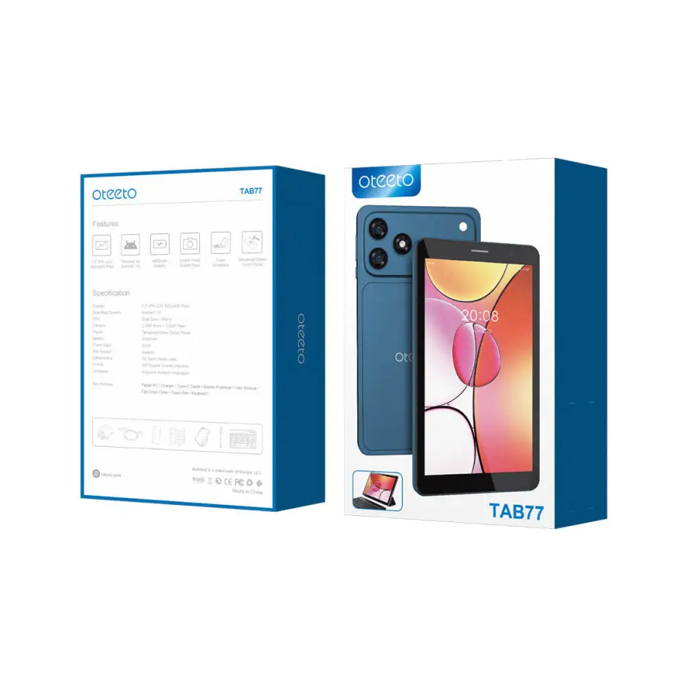 Oteeto Tab 77 8GB RAM + 256GB Memory