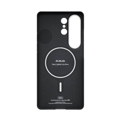 Pitaka Edge Ultra Slim Case with Aaron Button for Samsung S26 Ultra - Black/Grey