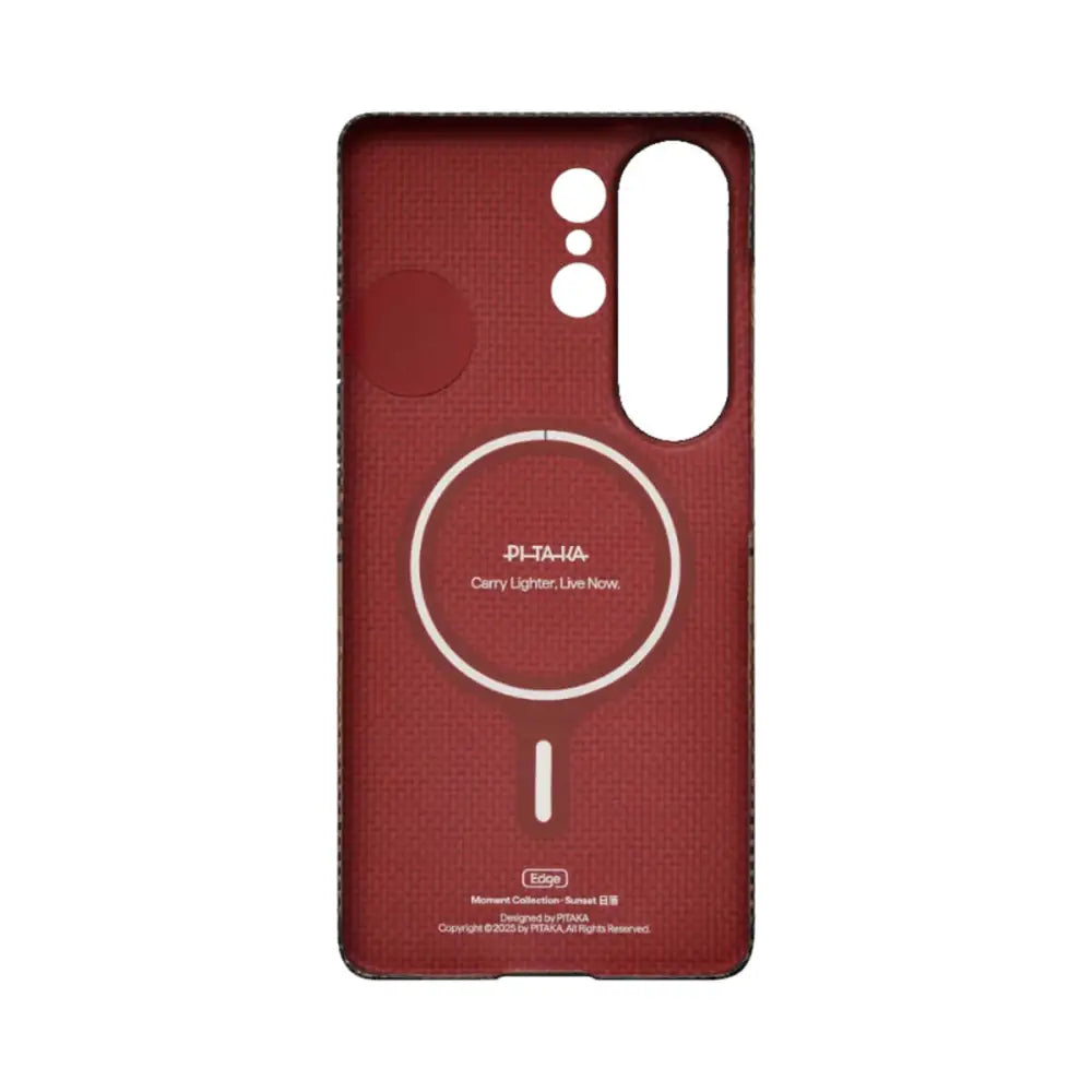 Pitaka Edge Ultra Slim Case with Aaron Button for Samsung S26 Ultra - Sunset