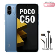 Poco C50 (2GB RAM + 32GB Memory) - Royal Blue with JBL Tune 110 Earphone