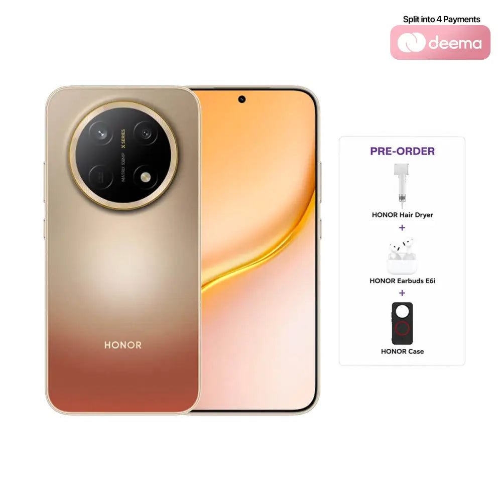 Pre-Order Honor X9e Pro 5G (8GB RAM + 256GB Memory) - Dawn Golden