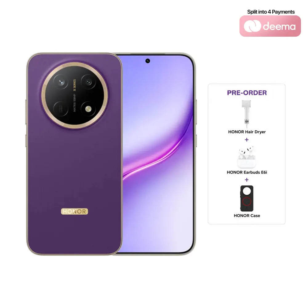 Pre-Order Honor X9e Pro 5G (8GB RAM + 256GB Memory) - Deep Purple