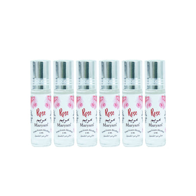Maryam Roll-on Oil Free From Alcohol 6ml (Pack of 6) - Rose