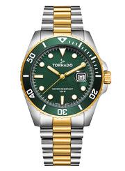 Tornado Lumina Analog Men's Miyota 2115 Movement Watch T22001-TBTH - Gold