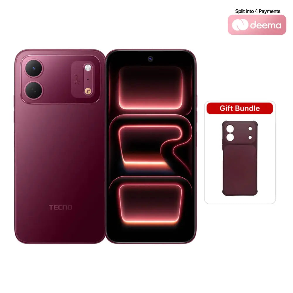 Tecno Spark 50C (4GB RAM + 128GB Memory) - Burgundy Red