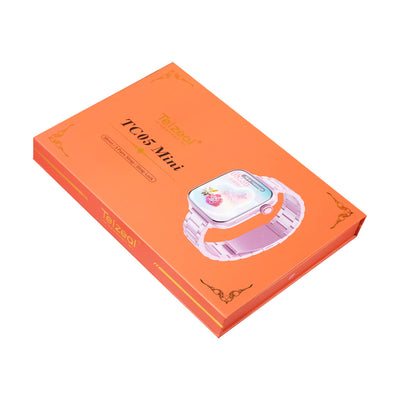 ساعة ذكية Telzeal TC05 Mini مقاس 38 مم مع 3 أحزمة