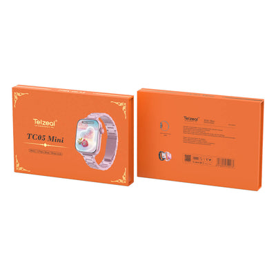 ساعة ذكية Telzeal TC05 Mini مقاس 38 مم مع 3 أحزمة