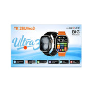 Smartwatch TK28 Ultra 3 Super AMOLED with 3 Strap