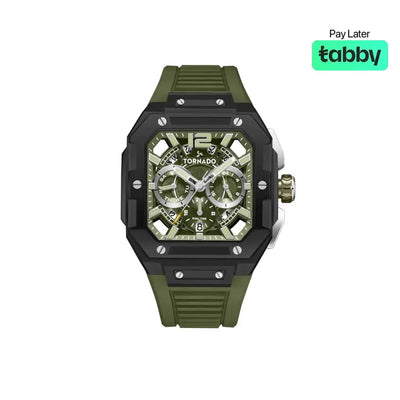 Tornado Xenith Curve Multi Function Watch Green - T26101-BFHH