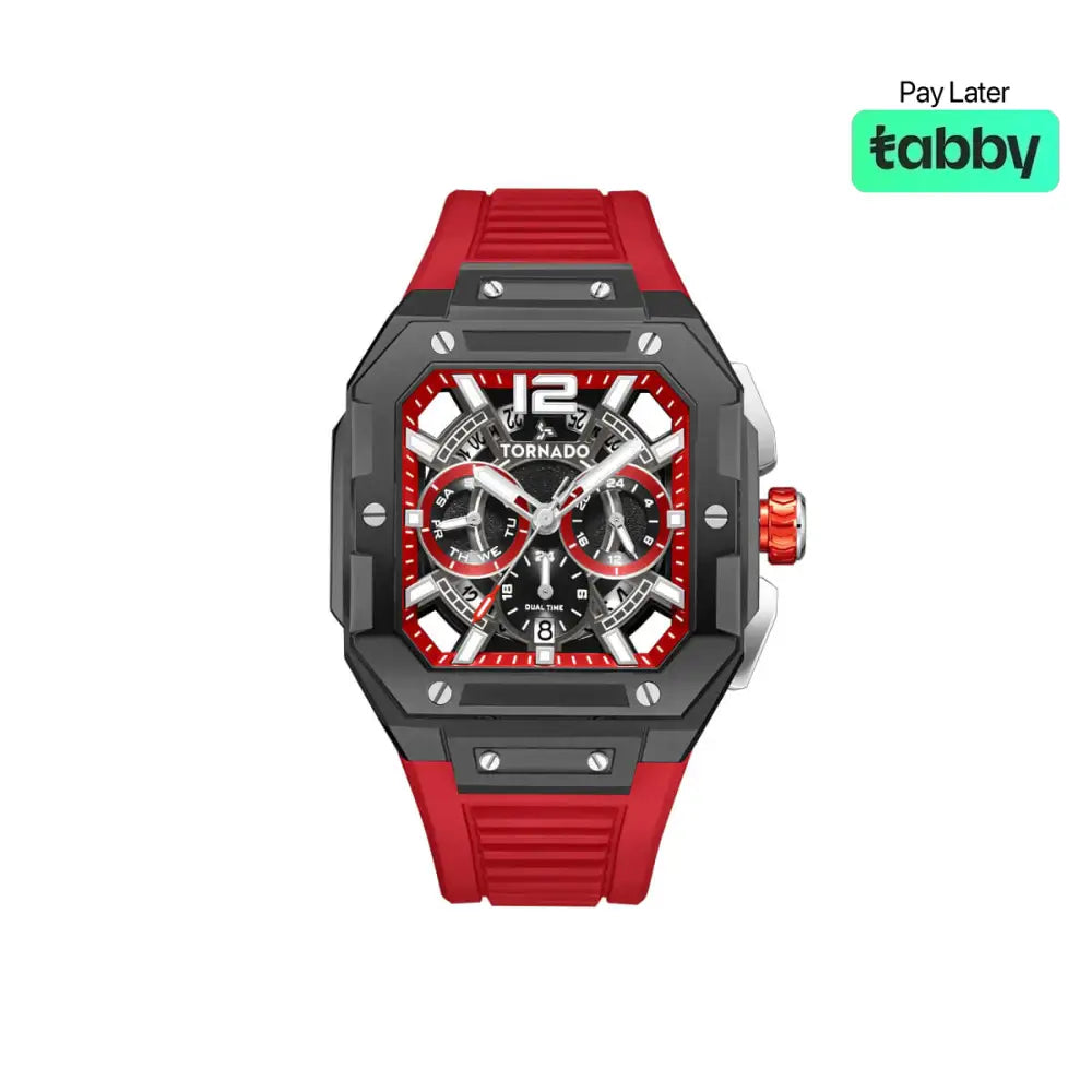 Tornado Xenith Curve Multi Function Watch Red - T26101-XFRR