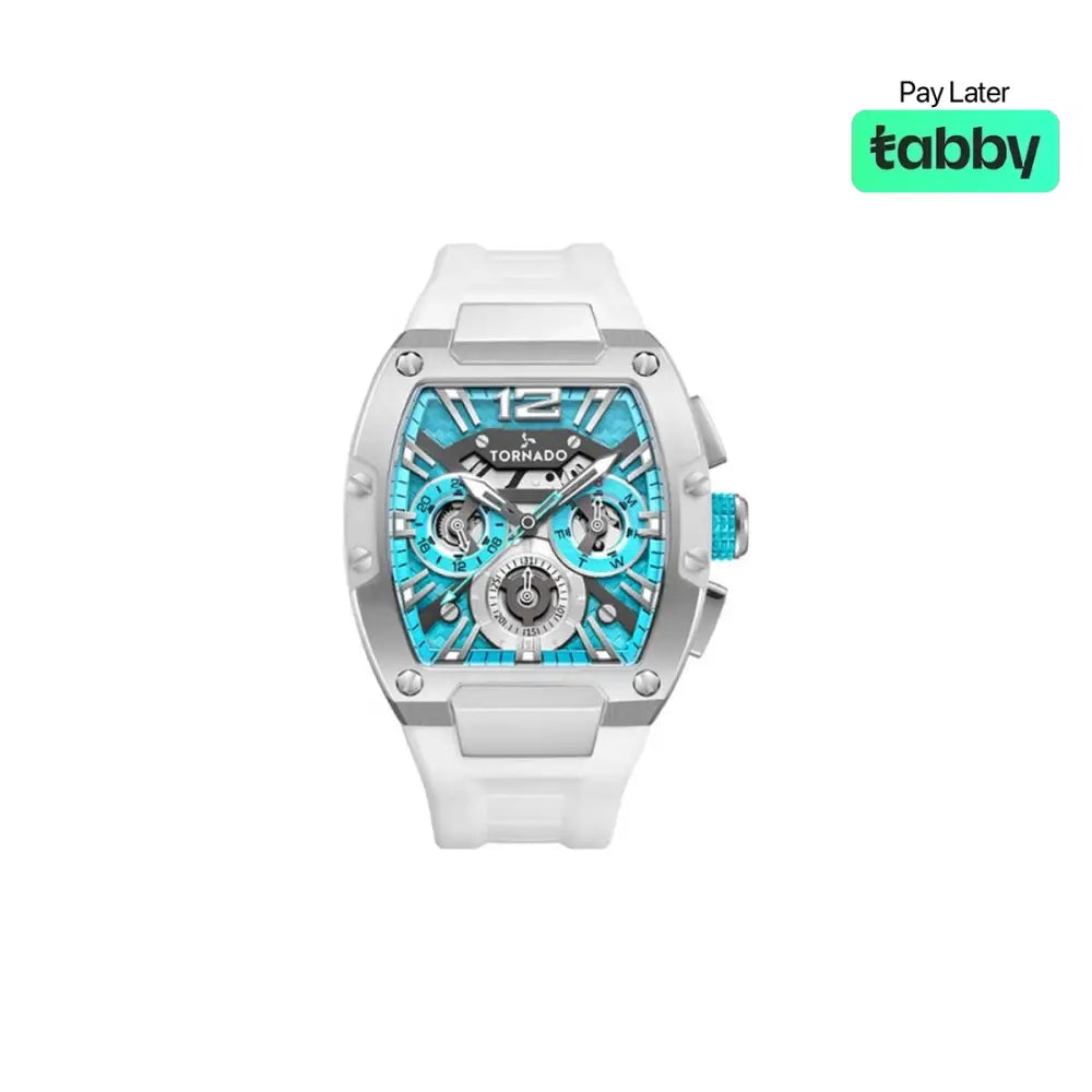 Tornado Xenith Men’s Multi Function Blue Dial Watch - T23105-SSWL
