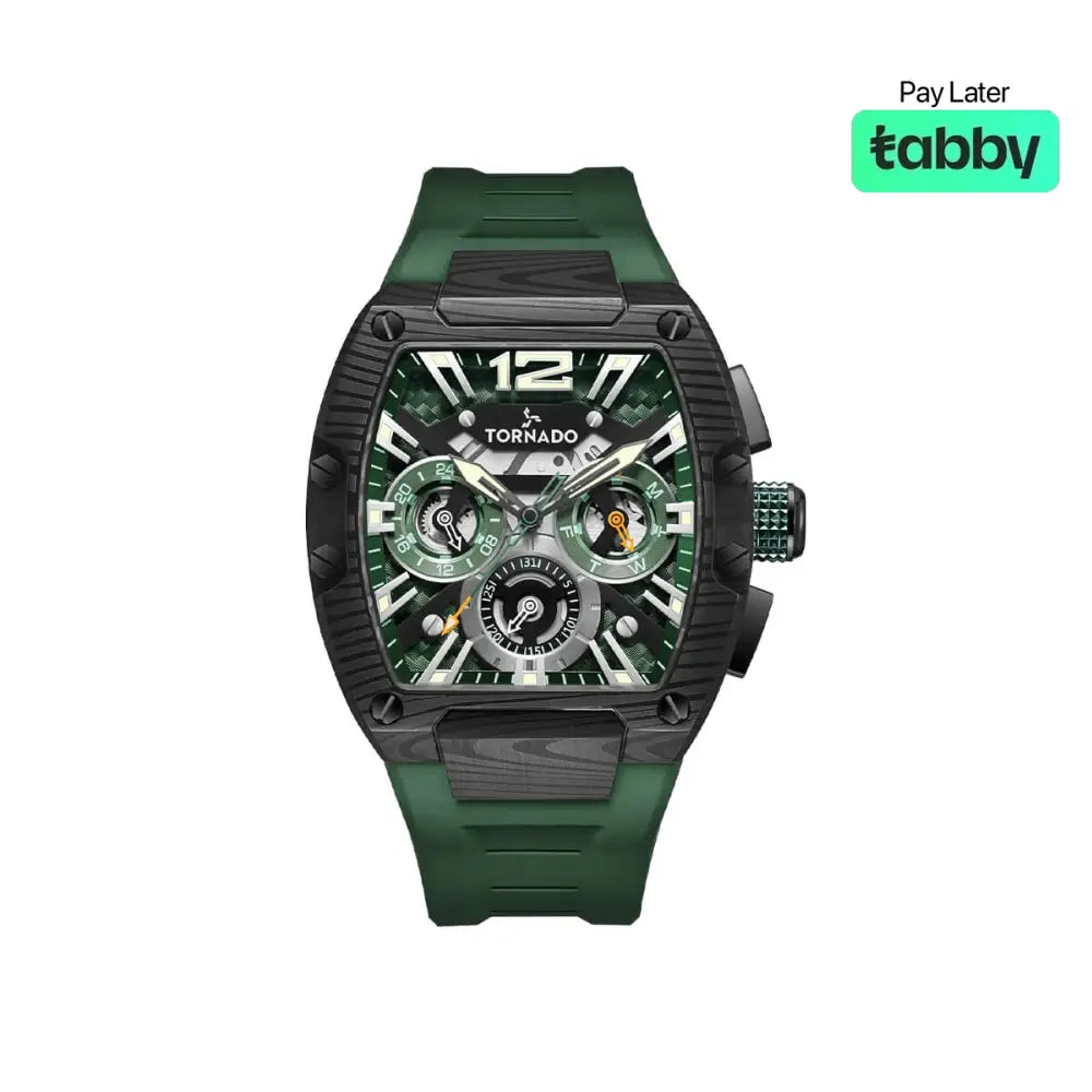 Tornado Xenith Multi Function Watch T23105L-BFGB - Dark Green