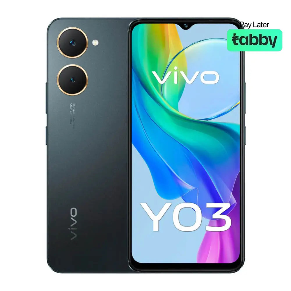 Vivo Y03 (8GB RAM (4 + 4) + 128GB Memory) - Space Black